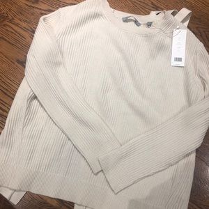 Beige Vince long sleeve sweater